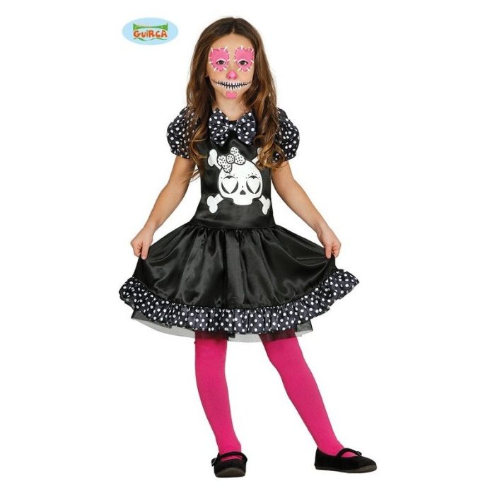 DISFRAZ MISS SKELETON INFANTIL 3-4 AÑOS