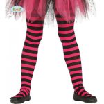 PANTYS FUCSIA CON RAYAS INFANTIL 5-9 AÑOS