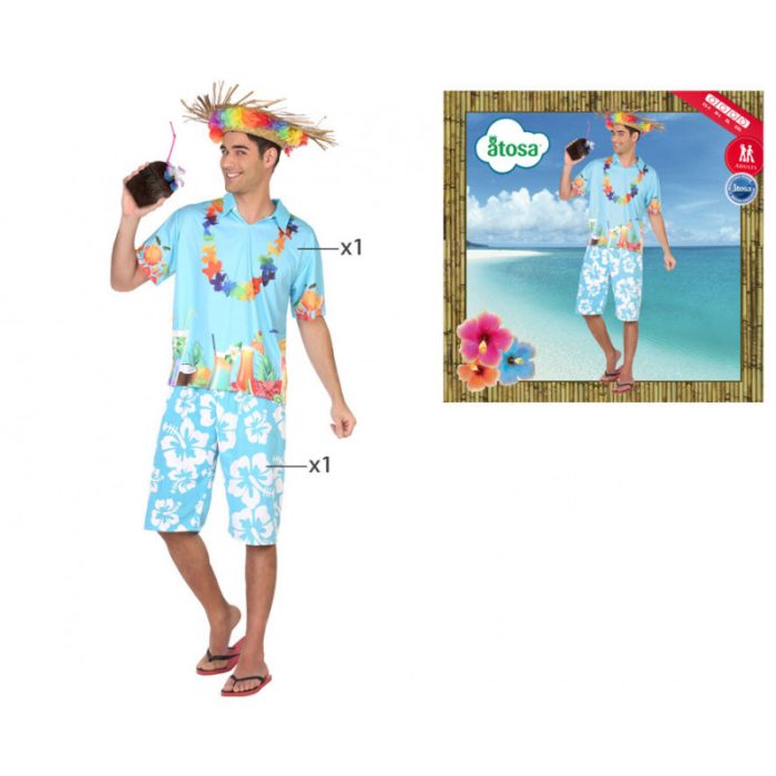 DISFRAZ HAWAIANO M-L