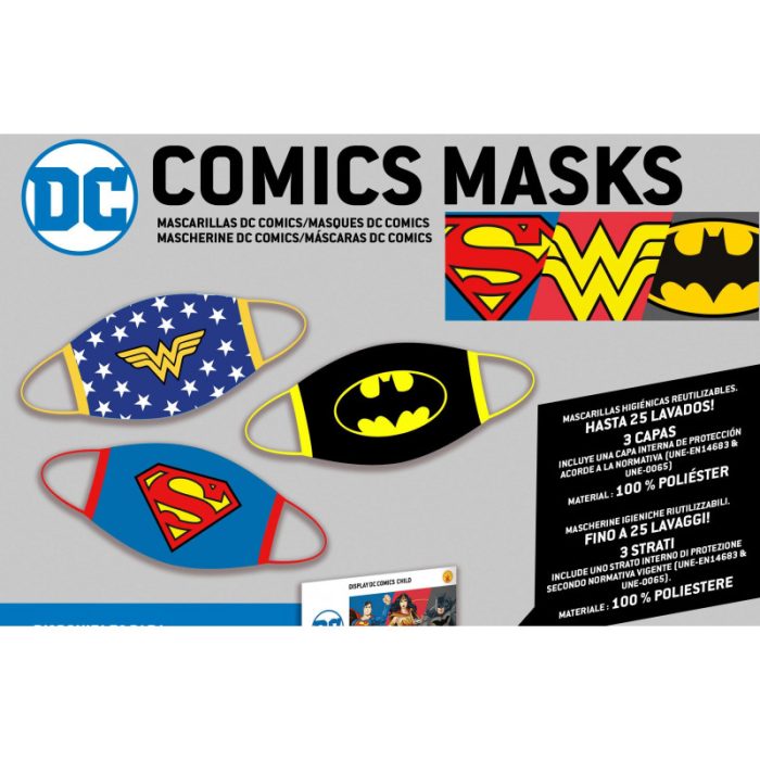 mascarilla DC COMICS INFANTIL