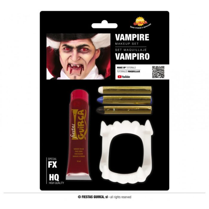 MAQUILLAJE VAMPIRO CON SANGRE 20 ML