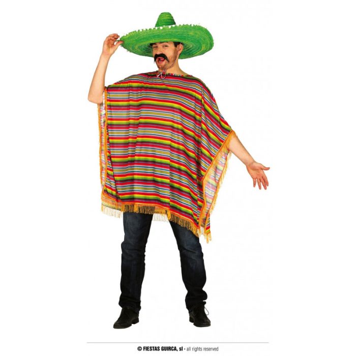 Disfraz PONCHO MEXICANO ADULTO TALLA L 52-54 L