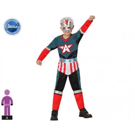 DISFRAZ SUPER HEROE CAPITAN AMERICA, NIÑO 10-12 - oferta