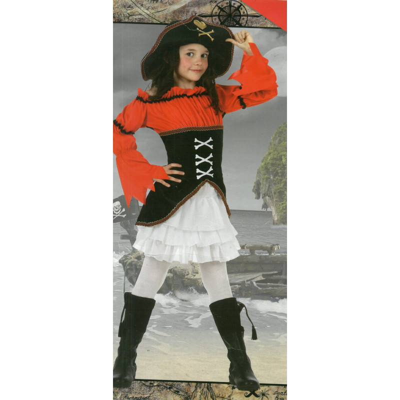 Disfraz pirata niña inf 5-6 años