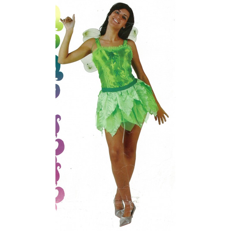 Disfraz Hada Mágica verde adulta talla XS-S - oferta