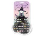 SET 30 PARES PENDIENTES ADHESIVOS HALLOWEEN